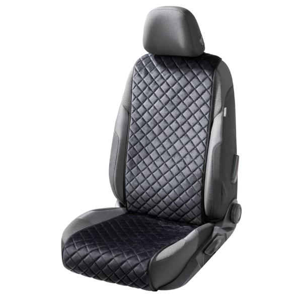 Husa Auto Scaun Fata, Comfortline Luxor, Matlasata Cu Strat Antiderapant, Walser, Universal, Negru 13957